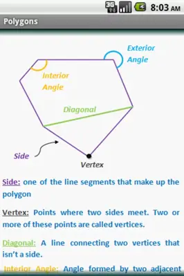 Geometry Formulas android App screenshot 2