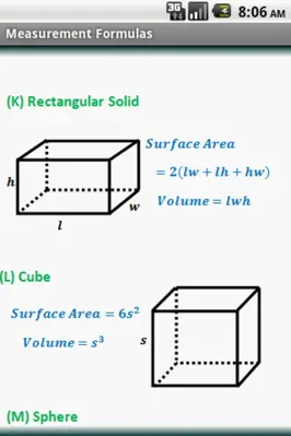 Geometry Formulas android App screenshot 3