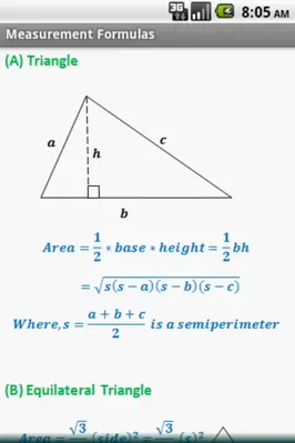 Geometry Formulas android App screenshot 4